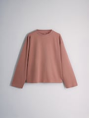 The Set 8 Pack Essentials Lightweight Long Sleeve T-Shirts Pink/Cream - Image 8 of 11