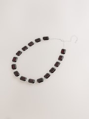 Burgundy Red Statement Necklace - Image 3 of 5