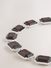 Burgundy Red Statement Necklace - Image 5 of 5