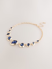 Gold Tone Sparkle Jewel Collar Necklace - Image 1 of 3