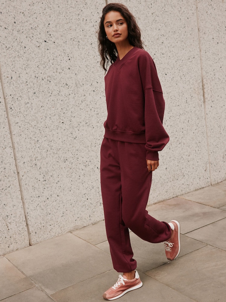 Wine V-Neck Sweatshirt - Image 2 of 7