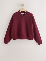 Wine V-Neck Sweatshirt - Image 5 of 7