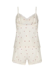 Hunkemoller White Jersey Lace Pyjamas Set - Image 5 of 5
