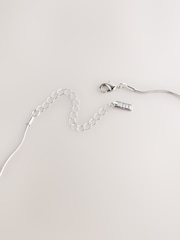 Silver Tone Long Tassel Necklace - Image 3 of 3
