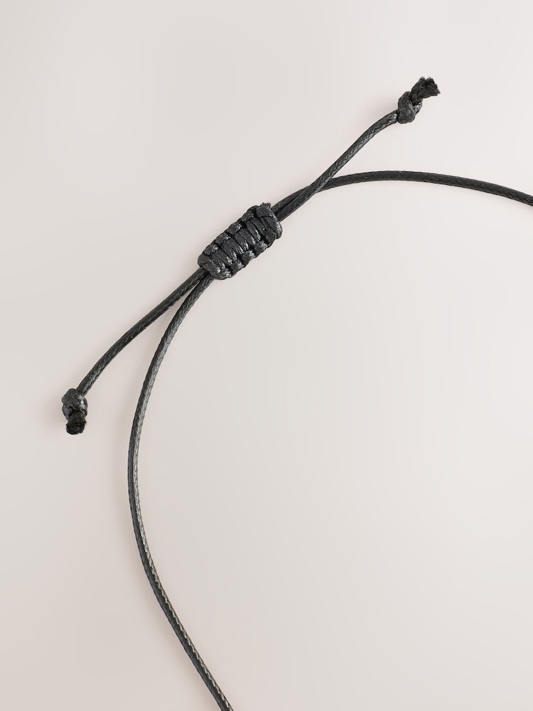Black Long Tassel Pendant Necklace - Image 2 of 3 Black Long Tassel Pendant Necklace - Image 2 of 3