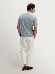 Wax London Blue Pendal Rib Polo Shirt - Image 2 of 8