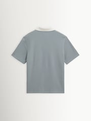 Wax London Blue Pendal Rib Polo Shirt - Image 7 of 8