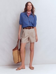 Boden Cream Chino Shorts - Image 1 of 6