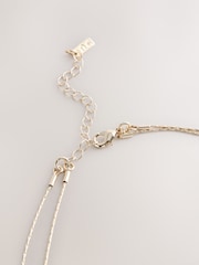 Gold Tone Layered Long Necklace - Image 3 of 3