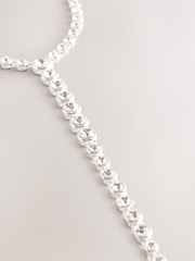Sidabrinis tonas - Long Sparkle Y Necklace - 3 paveikslėlis iš 4
