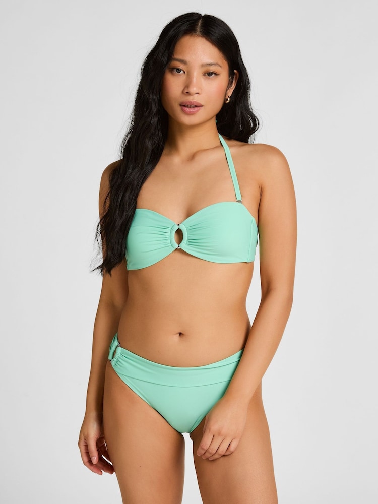 Hunkemoller Green Luxe Rio Bikini Bottoms - Image 1 of 5 Hunkemoller Green Luxe Rio Bikini Bottoms - Image 1 of 5