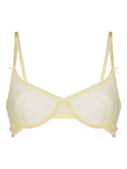 Hunkemoller Yellow Non-Padded Underwired Flora Bra - Image 4 of 5