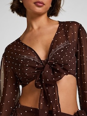 Hunkemoller Brown Algarve Beach Top - Image 2 of 5