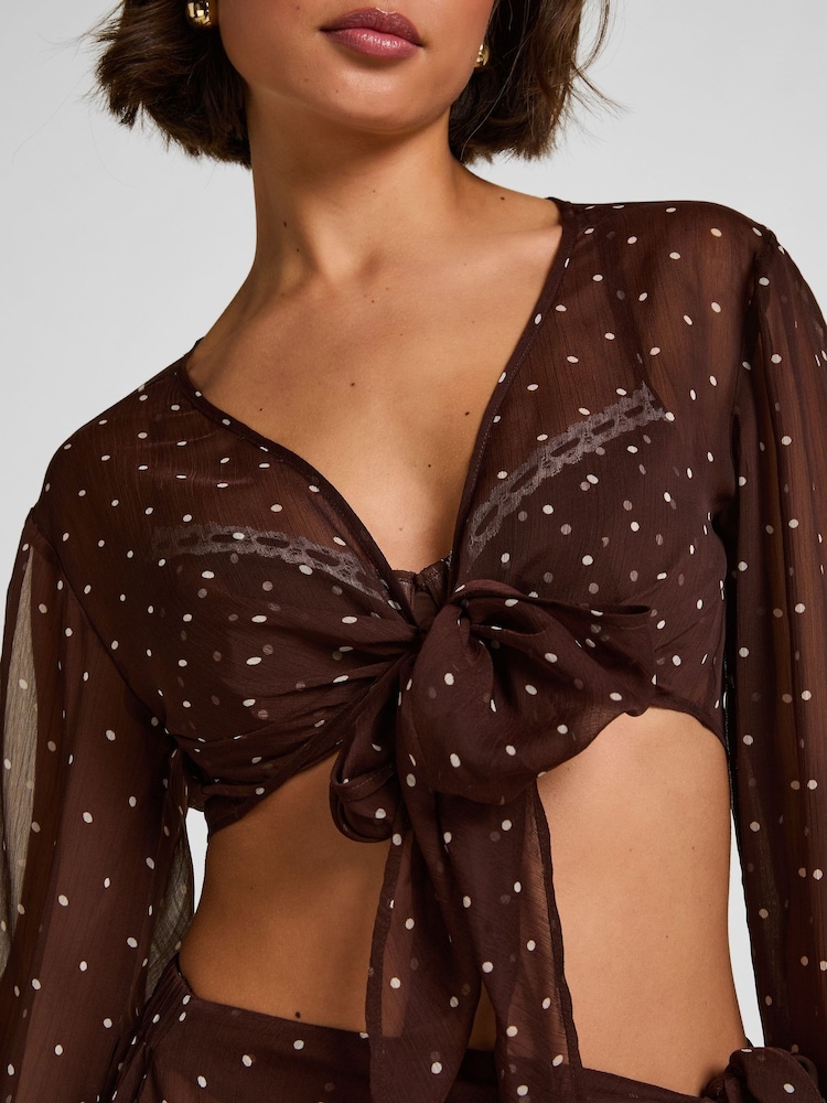 Hunkemoller Brown Algarve Beach Top - Image 2 of 5