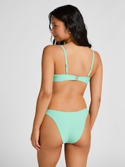 Hunkemoller Green Luxe Padded Underwired Bikini Top - Image 2 of 5