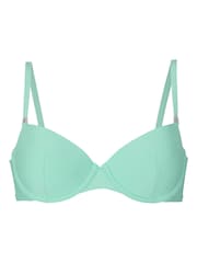 Hunkemoller Green Luxe Padded Underwired Bikini Top - Image 4 of 5