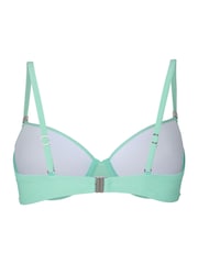 Hunkemoller Green Luxe Padded Underwired Bikini Top - Image 5 of 5