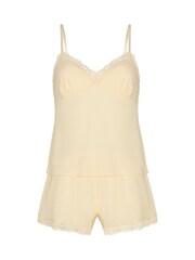 Hunkemoller Yellow Jersey Lace Pyjamas Set - Image 4 of 5