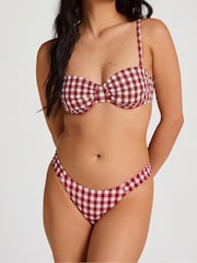 Hunkemoller Red Amalfi Padded Underwired Bikini Top - Image 1 of 5