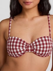 Hunkemoller Red Amalfi Padded Underwired Bikini Top - Image 2 of 5