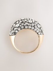 Mixed Metal Statement Sparkle Ring - Image 2 of 3