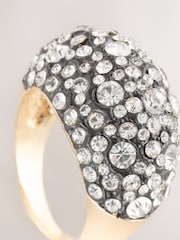 Mixed Metal Statement Sparkle Ring - Image 3 of 3