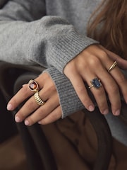 Gold Tone Stacking Rings Pack - Image 2 of 5