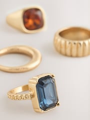 Gold Tone Stacking Rings Pack - Image 4 of 5