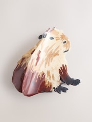 Brown Capybara Hair Claw Clip - Image 5 of 5