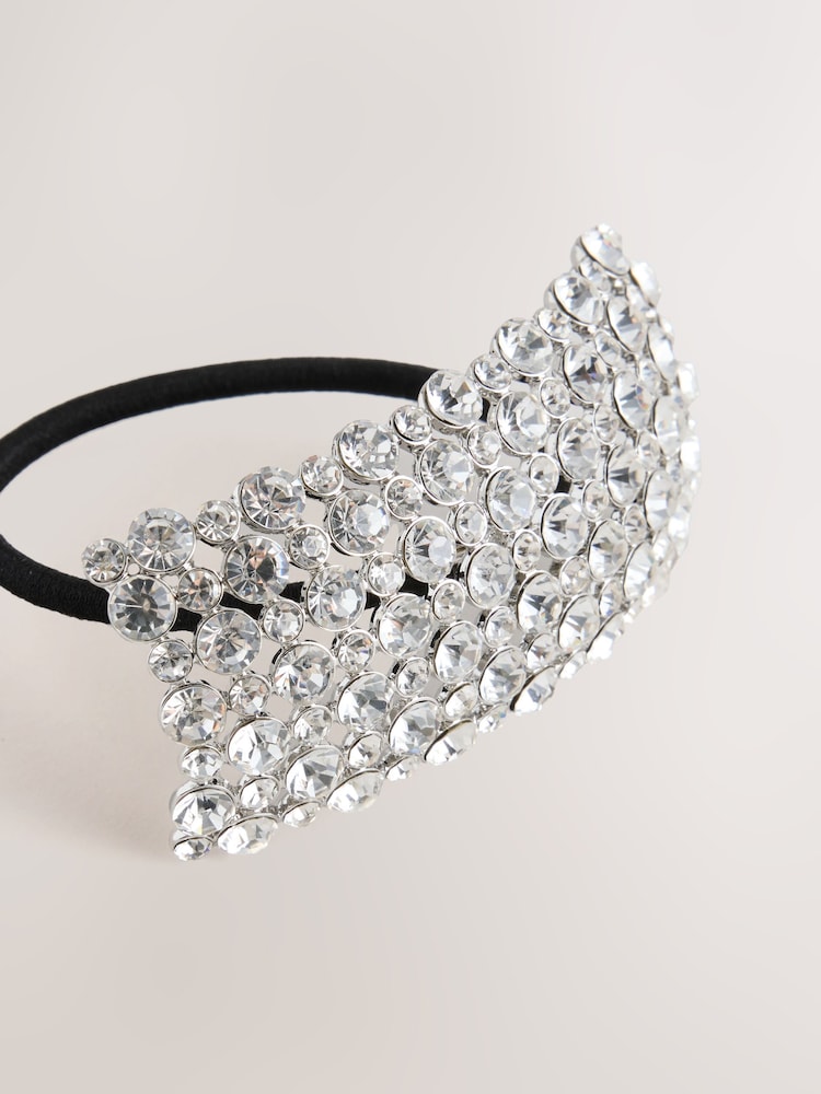 Silver Tone Sparkle Hairband - Image 1 of 3 Silver Tone Sparkle Hairband - Image 1 of 3