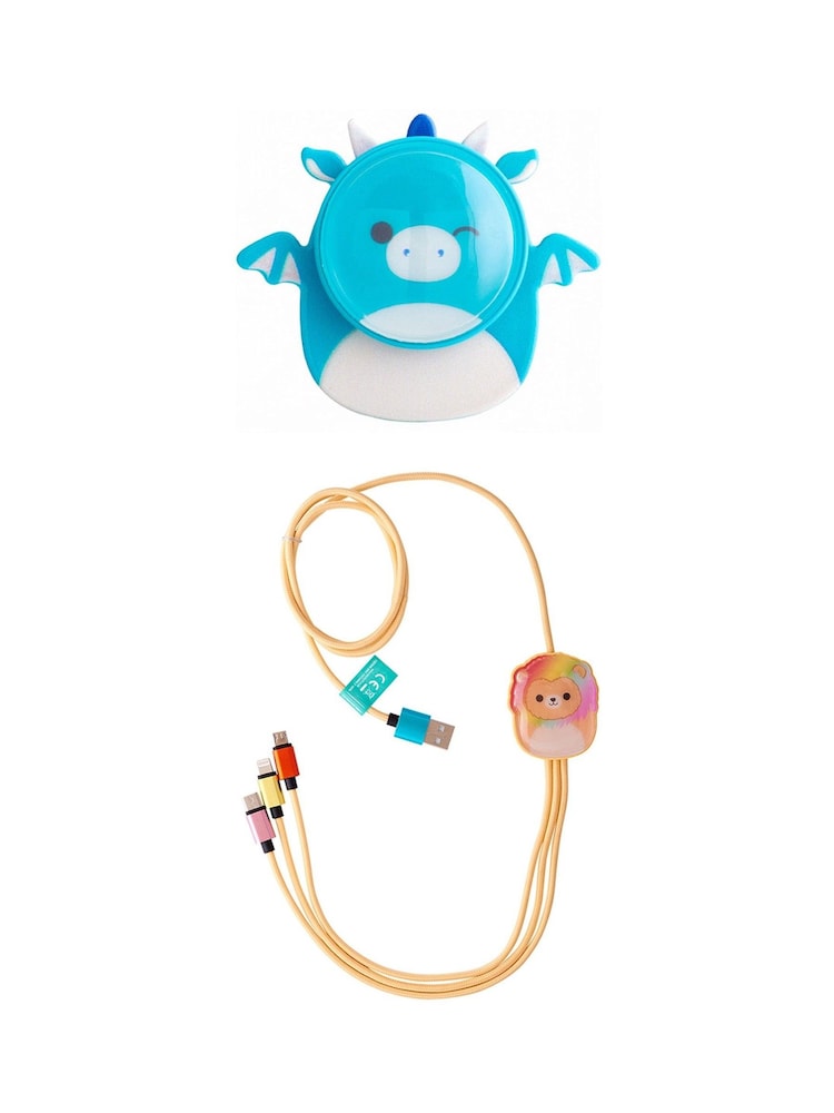 Squishmallows Yellow Phone Grip Stand and 3-in-1 Charging Cable - Image 1 of 4