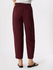 Whistles Purple Tie Waist Trousers - Image 2 of 5