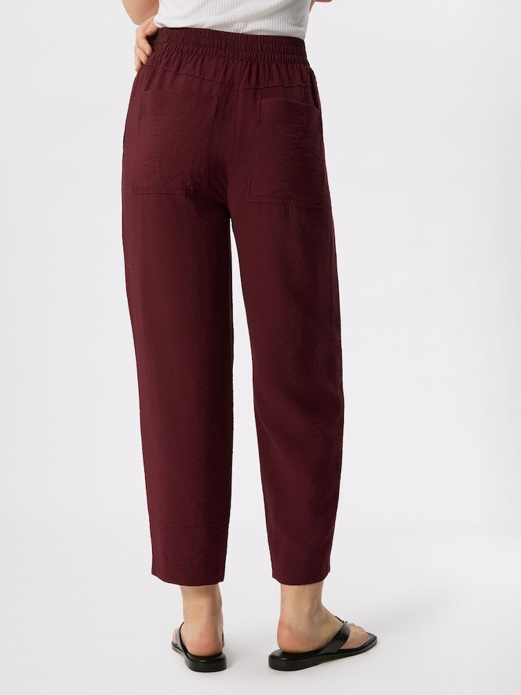 Whistles Purple Tie Waist Trousers - Image 2 of 5