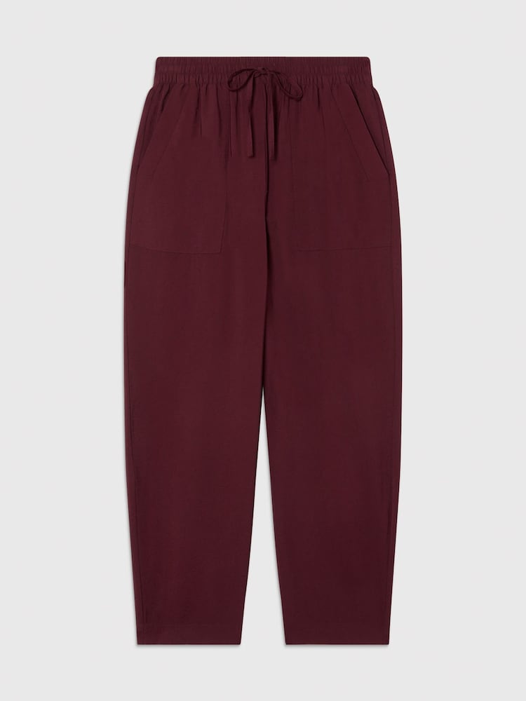 Whistles Purple Tie Waist Trousers - Image 5 of 5