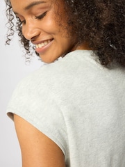 Whistles Grey Cap Sleeve T-Shirt - Image 2 of 6