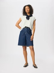 Whistles Grey Cap Sleeve T-Shirt - Image 3 of 6