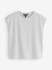 Whistles Grey Cap Sleeve T-Shirt - Image 5 of 6