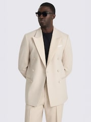 MOSS Brown Relaxed Fit Suit Jacket - Image 1 of 5