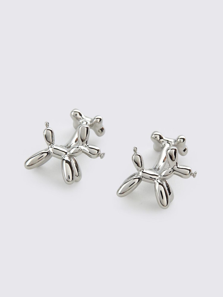 MOSS Grey Dog And Bone Cufflinks - Image 1 of 2 MOSS Grey Dog And Bone Cufflinks - Image 1 of 2