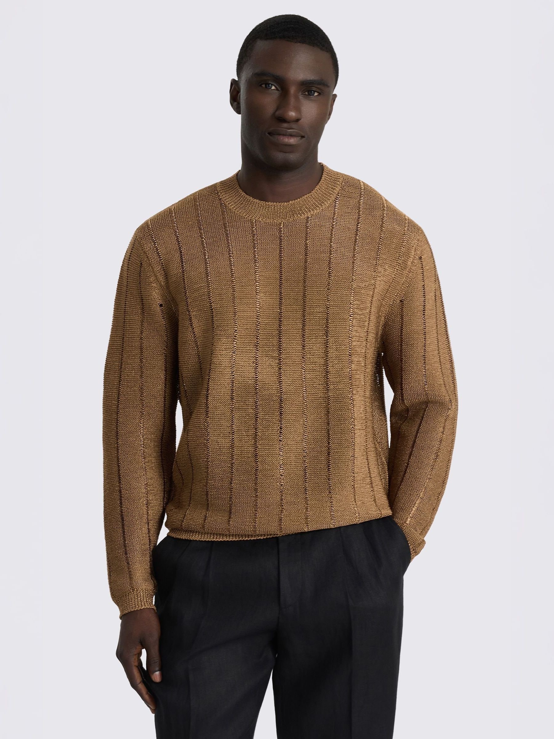 Buy MOSS Copper Metallic Crew Neck Jumper from Next USA