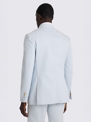 MOSS Blue Tailored Fit Cotton Suit Jacket - Image 2 of 5