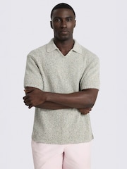 MOSS Natural Multi Colour Skipper Polo Shirt - Image 1 of 4