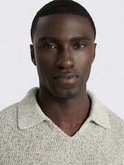 MOSS Natural Multi Colour Skipper Polo Shirt - Image 3 of 4