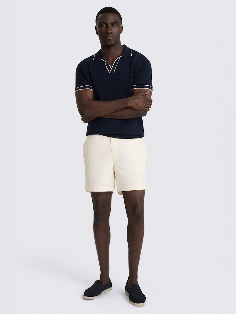 MOSS Natural Side Stripe Smart Swim Shorts - Image 2 of 4