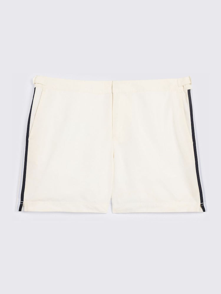 MOSS Natural Side Stripe Smart Swim Shorts - Image 4 of 4