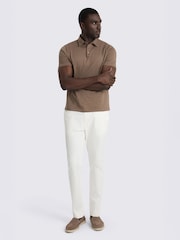 MOSS Brown Jersey Polo Shirt - Image 2 of 4