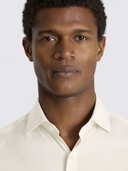 Moss修身剪裁緹花彈力襯衫 - 圖片 2/3