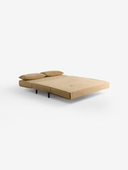 MADE.COM Caramel Natural Velvet Haru 2 Seater Sofa Bed - Image 5 of 6