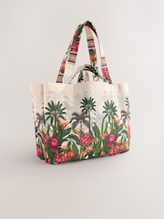 Green Tropical Print Shoulder Bag - Image 5 of 9