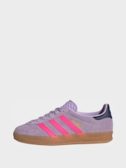 adidas originals Purple Gazelle Indoor Junior Trainers - Image 4 of 10